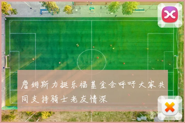 詹姆斯力挺乐福基金会呼吁大家共同支持骑士老友情深